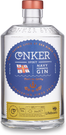 Conker Gin Navy Strength Gin bottle